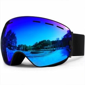 Ski/Snowboard Goggles, OTG Anti-Fog,100% UV Protection Snow Goggles NWT Blue Ice